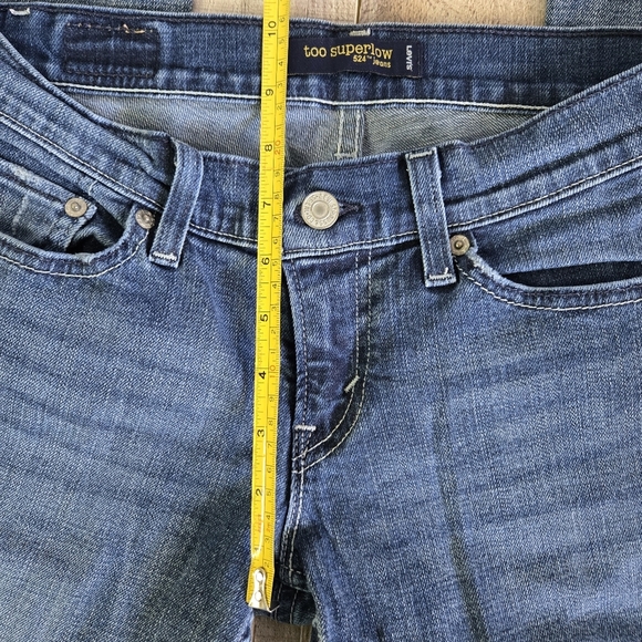 LEVI'S | 524 Too Superlow Bootcut Jeans in Blue sz 5M - Picture 4 of 12